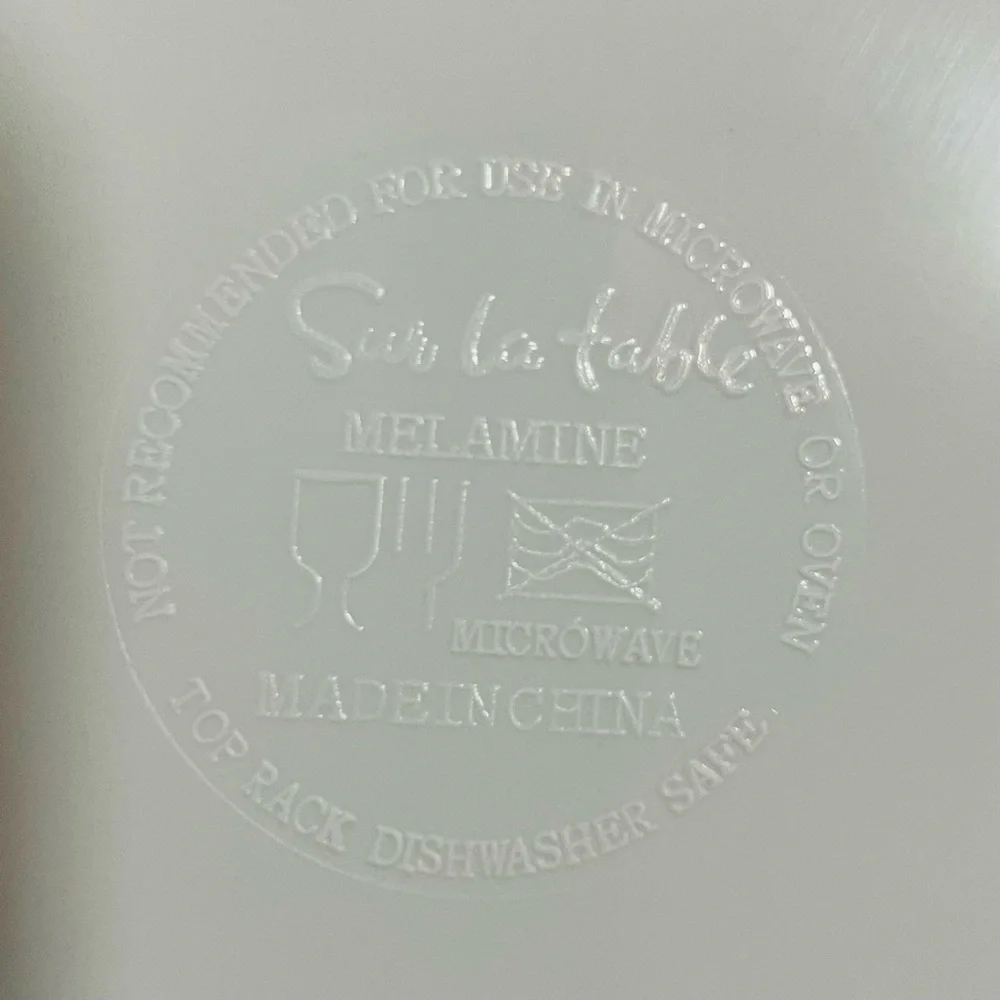 Sur La Table Floreal Melamine Dinnerware 2 Bowls & Single 9” Luncheon Plate